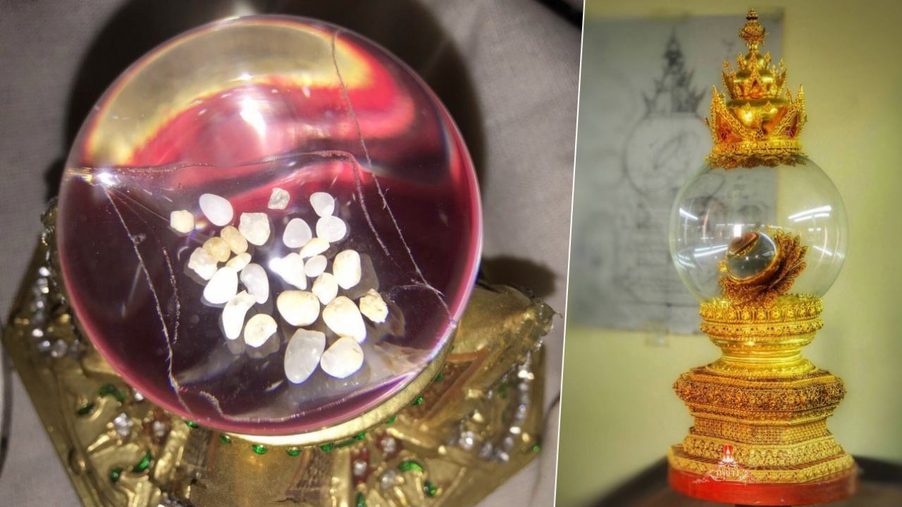 พุทธศาสนิกชนจำนวนมาก ร่วมพิธีอัญเชิญ 'พระบรมสารีริกธาตุ' ณ วัดสระเกศฯ