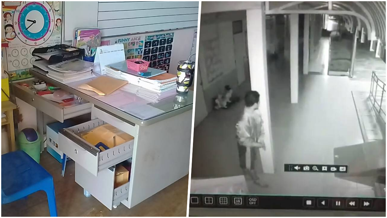 พ่อควงลูกอายุ 8 ขวบ ปีนกำแพงโรงเรียนเข้าขโมยของ ได้เงินแค่ 89 บาท