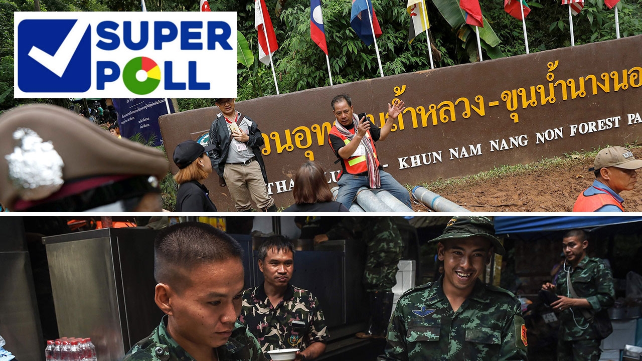 'ซูเปอร์โพล' ชี้ประชาชนมีความสุข เห็นคนไทยสามัคคี ช่วยเหลือ 13 ชีวิต 
