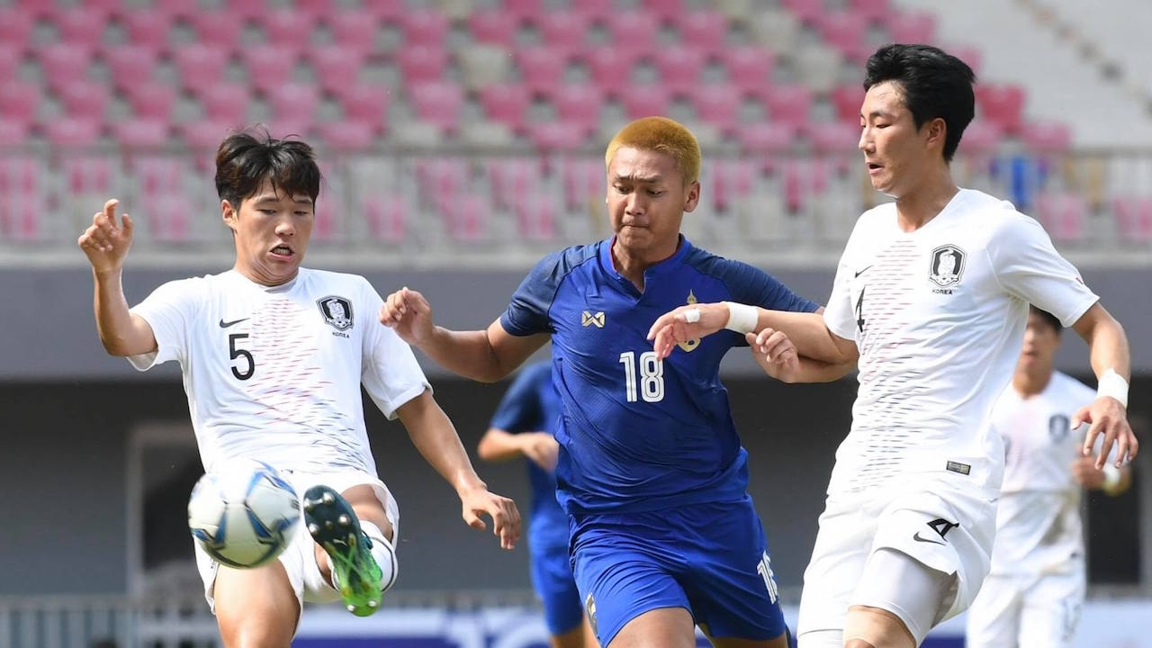 'ช้างศึกปรีโอลิมปิก' โดนโสมขาวยู-19 ไล่อัด 2-4