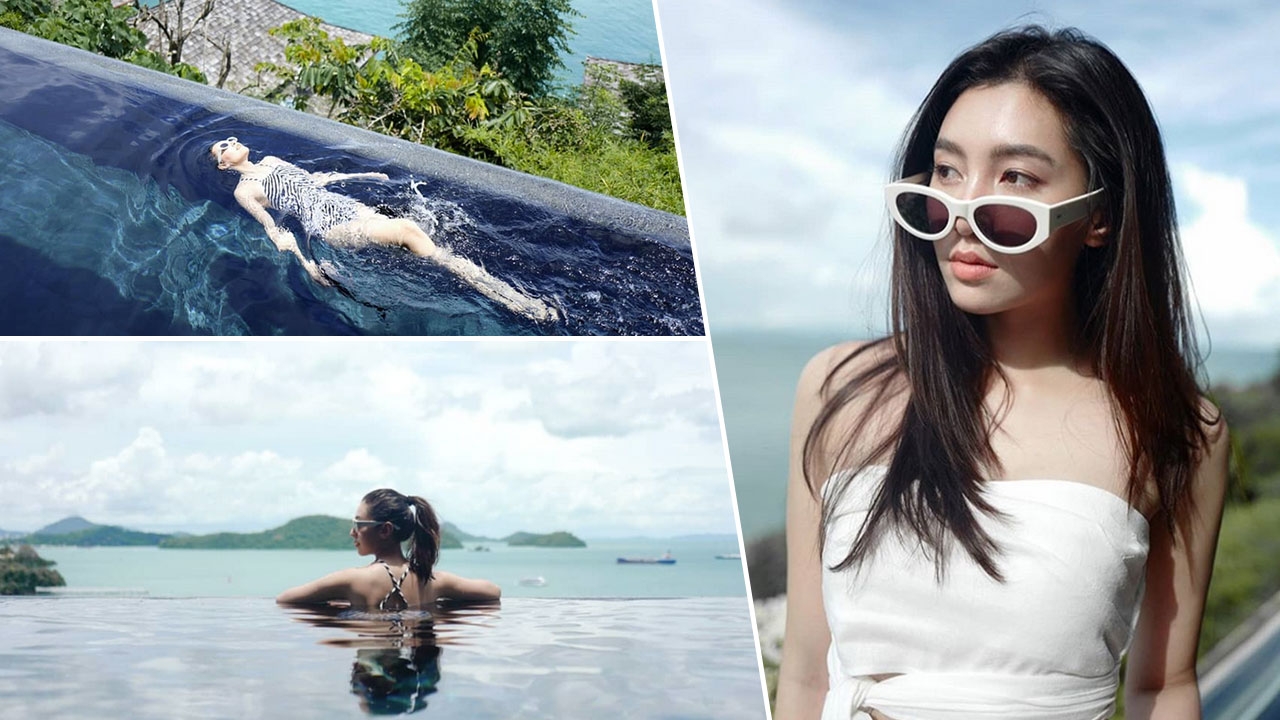 เบลล่า เที่ยวภูเก็ตโพสต์ภาพว่ายน้ำ พร้อมข้อความฟินๆ หมายถึงใครคงรู้นะ