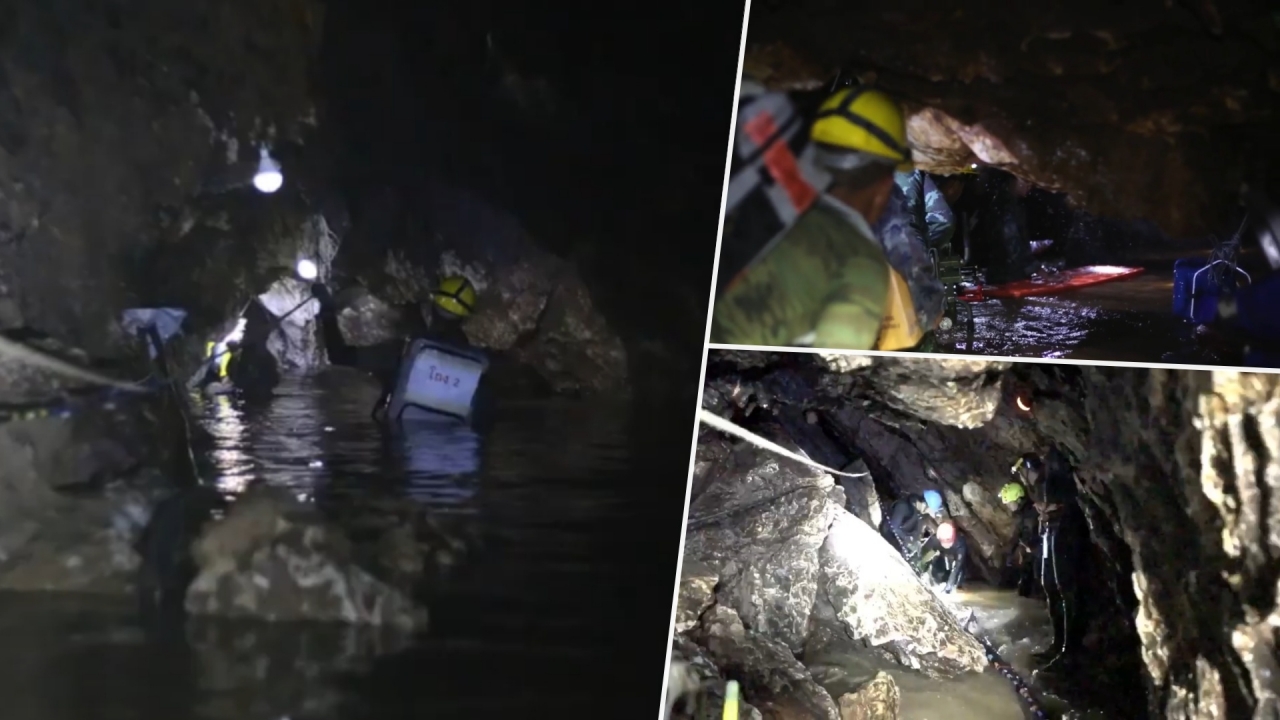 ประมวลภาพในถ้ำหลวง กับพื้นที่สลับซับซ้อนที่ทีมช่วยเหลือต้องพบเจอ