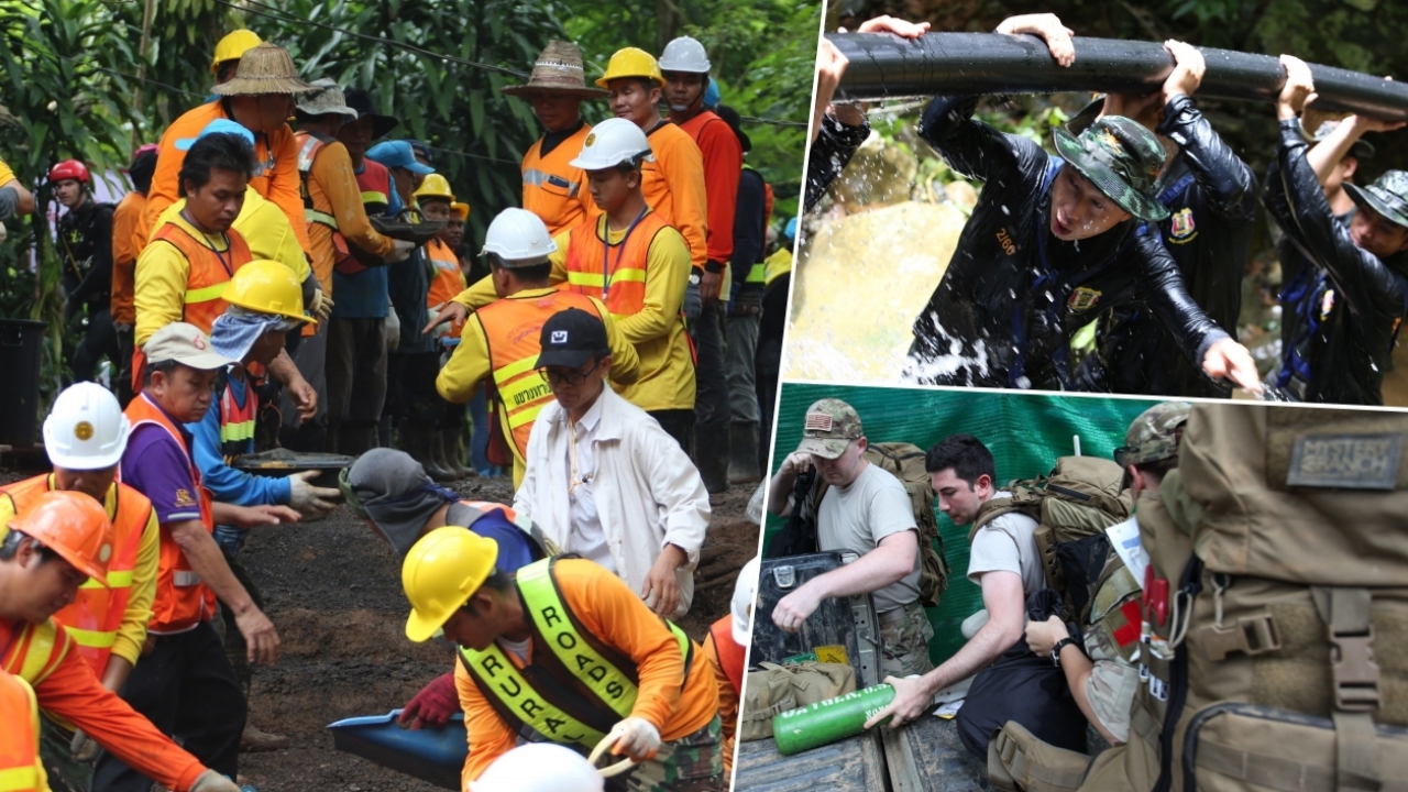 ขอบคุณยังน้อยไป! เปิด 22 ประเทศจิตอาสาเข้าช่วยทีมหมูป่าติดถ้ำหลวง