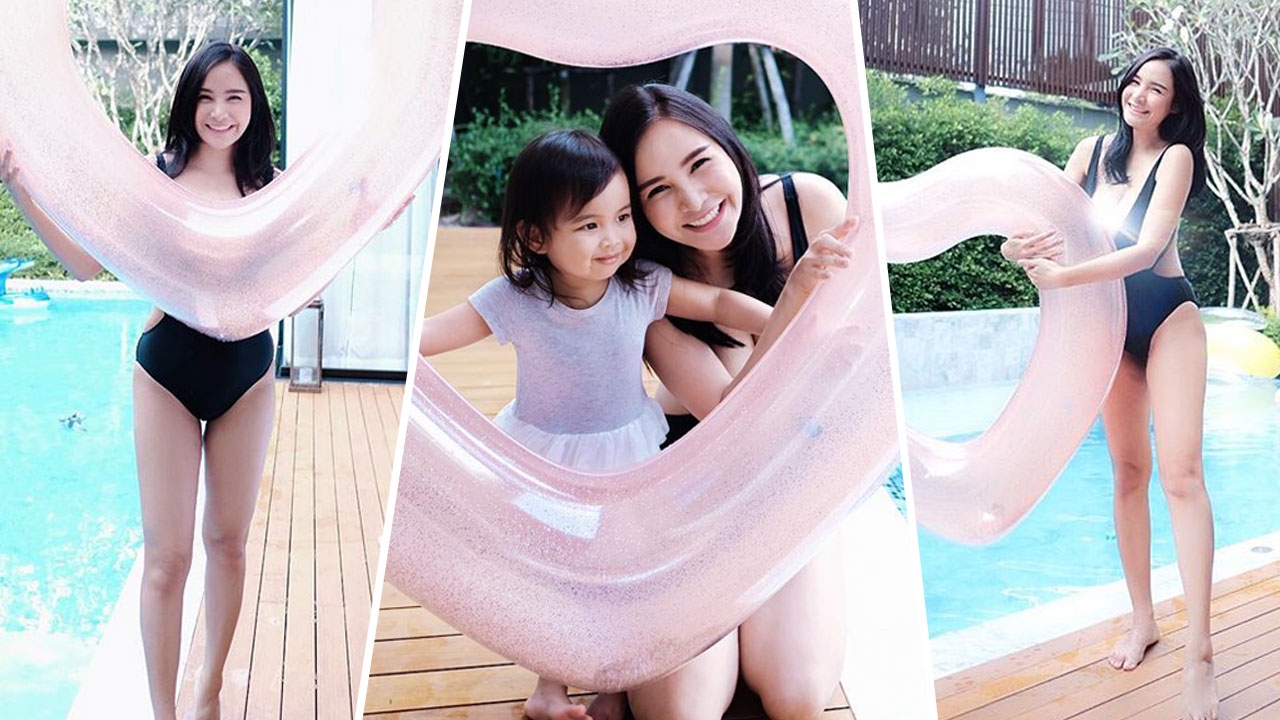 เห็นกระแตโพสต์ภาพชุดว่ายน้ำแล้วต้องขยี้ตา เพิ่งคลอดลูกชายไหงเป๊ะปังเร็วเว่อร์