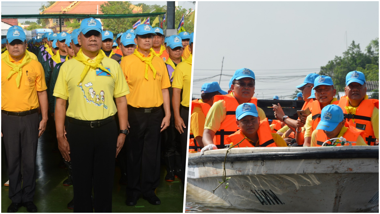 'นักรบสีน้ำเงิน'ร่วมโครงการ'เราทำความดีด้วยหัวใจ' พัฒนาคลองเปรมประชากร