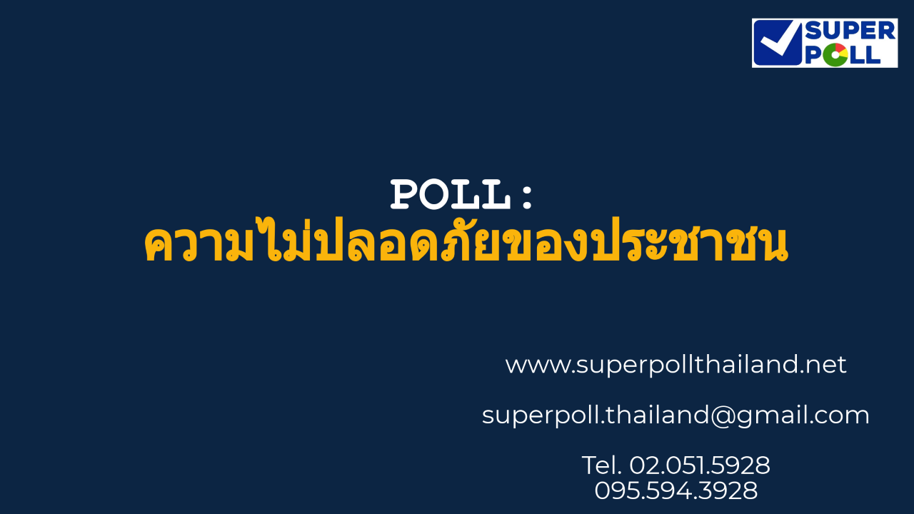 โพล ชี้ คนส่วนใหญ่อยากให้ รบ.คสช.เร่งแก้ อาชญากรรม โจรผู้ร้ายชุกชุม 