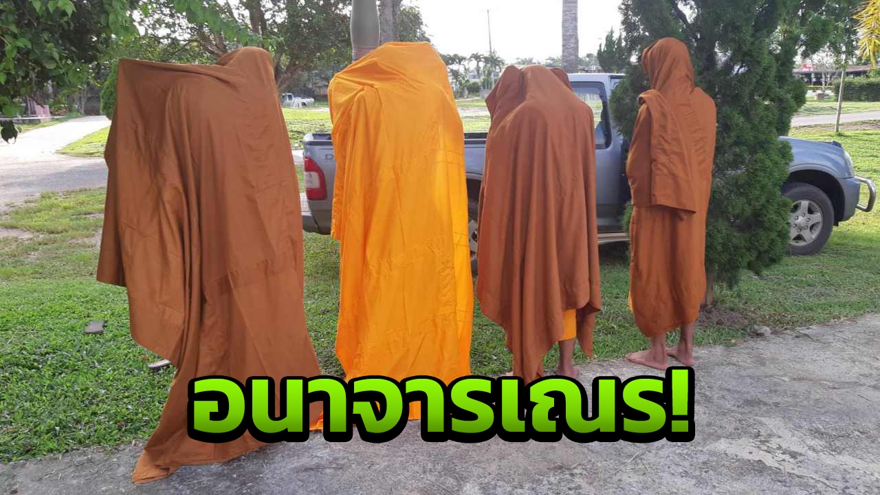 โยมจ๋า ช่วยเณรด้วย! 4 รูป โดนสมภารอีแอบ จับสไลด์หนอน อมนกเขา
