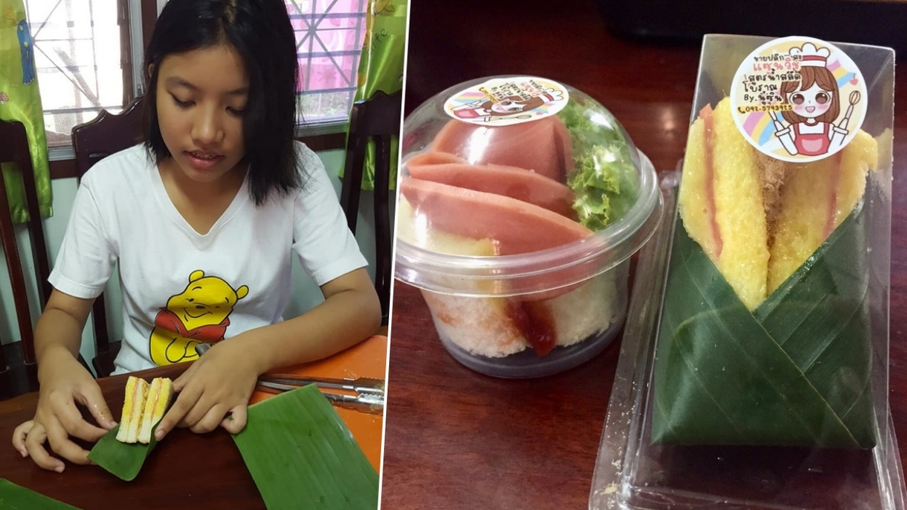 “น้องซิน” เด็กหญิง 15 ขายแซนด์วิชสูตรโบราณ หารายได้ช่วงปิดเทอม