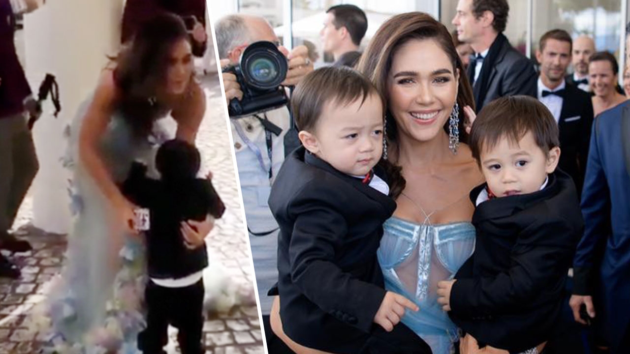 น่าเอ็นดู สายฟ้า-พายุ เชียร์แม่ดังลั่น กำลังใจสำคัญอ้อนแม่ชมพู่