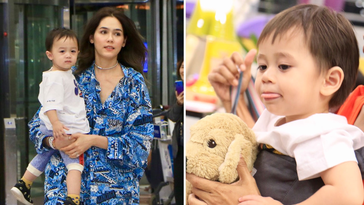 ลุคขึ้นเครื่องของ ชมพู่ อารยา บินเดินพรมแดงคานส์ ปีนี้อุ้มลูกไปด้วย