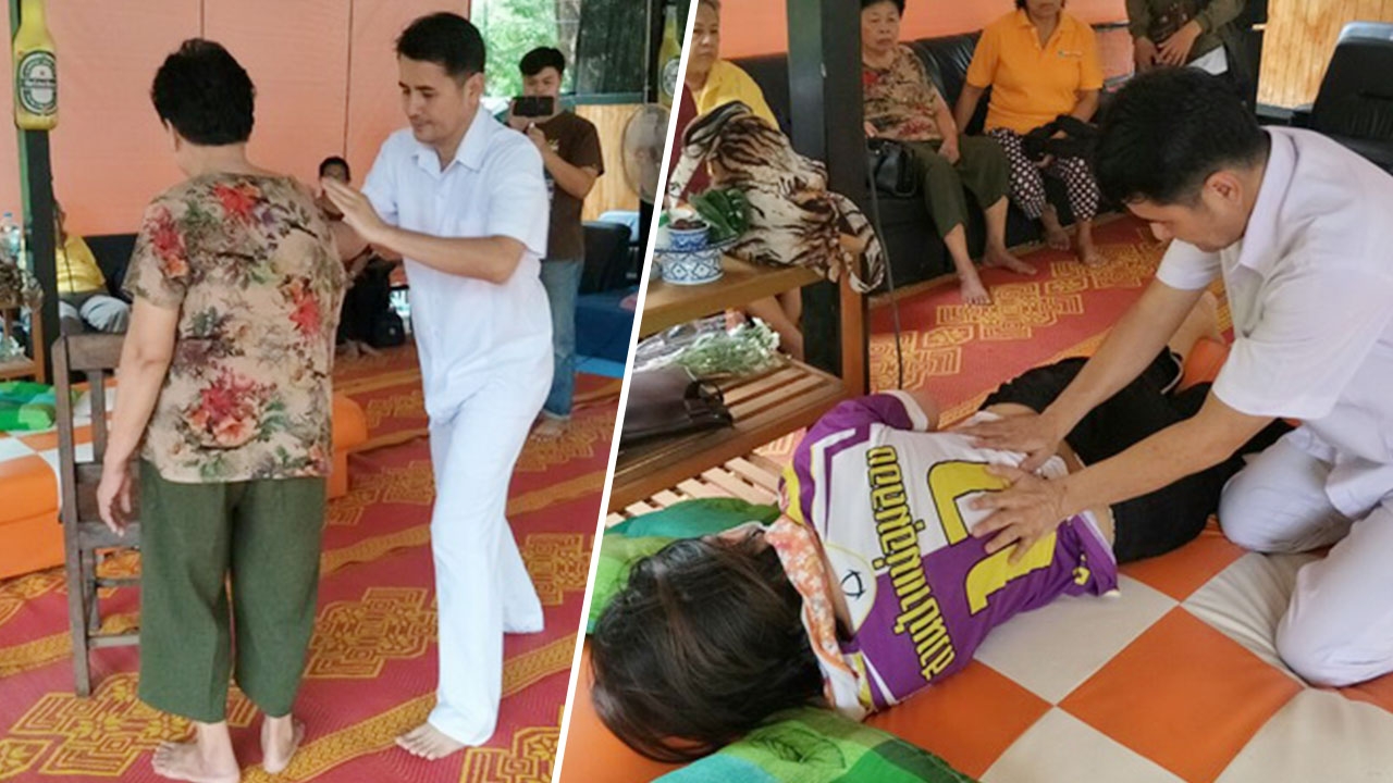 ผู้ป่วยอัมพฤกษ์ แขนขาอ่อนแรง แห่รักษา"หมอเอก"ฝ่ามือพลังจิต หายในพริบตา
