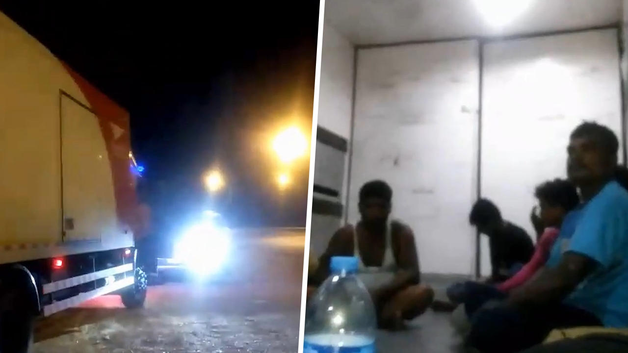 รวบ 13 แรงงานเถื่อน ซุกมากับรถขนไปรษณีย์ ตบตาเจ้าหน้าที่ส่งหาดใหญ่