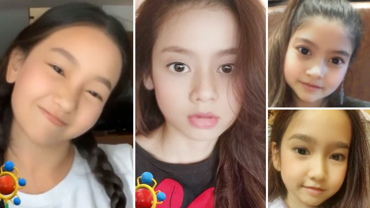 ประมวลภาพน่ารัก ดาราเล่นแอปอวดหน้าเด็กกันทั้งวงการ  