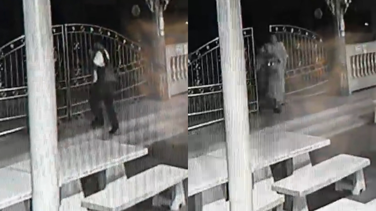 รู้แล้วเป็นใคร ชายบุกวัดยามวิกาลขโมยบาตร ย่าม จีวร แต่งคล้ายพระ (คลิป)