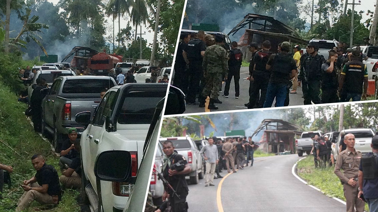 ยะหาเดือดยิงปะทะโจรใต้ ทหารเจ็บ 1 ยังไล่ล่า คนร้ายลอบเผาเปิดทางหนี