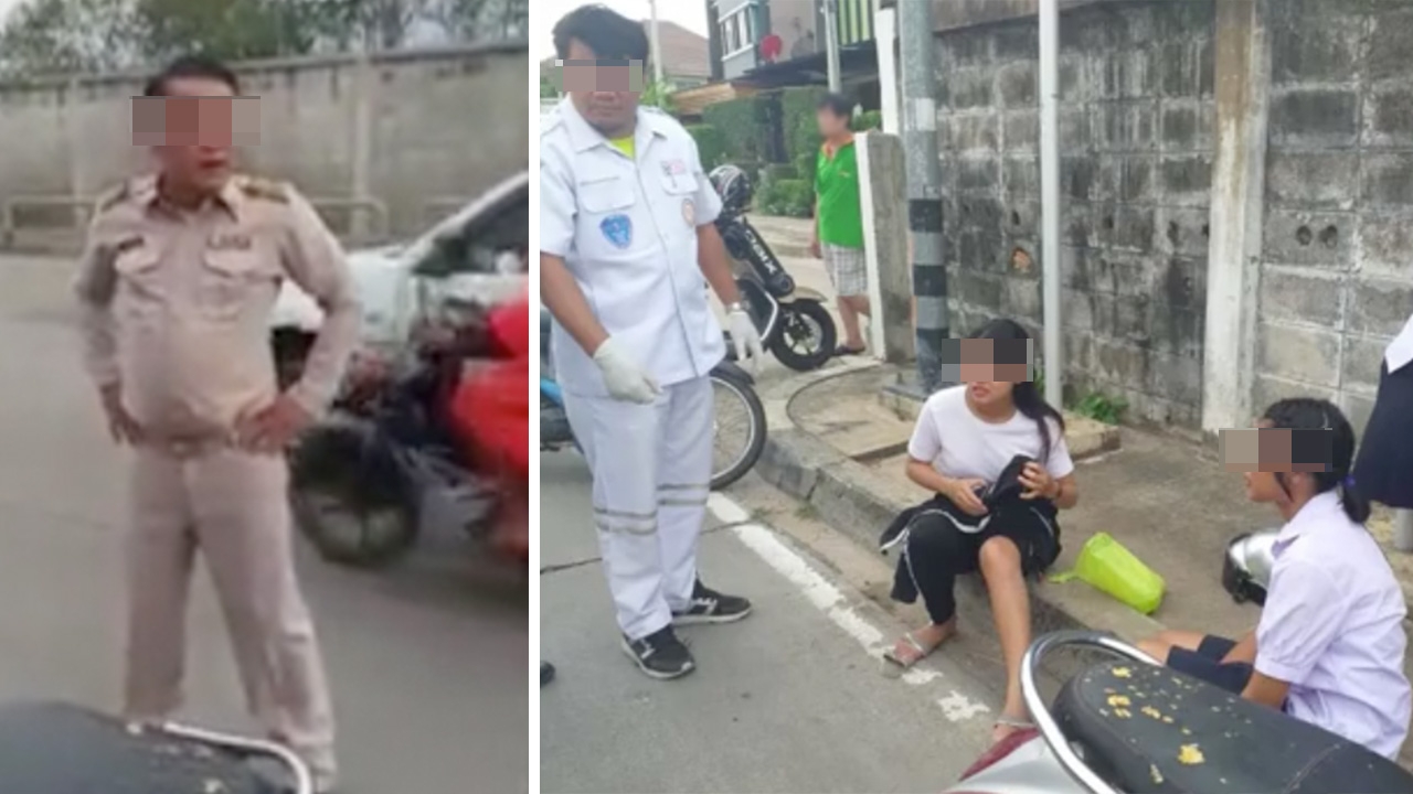 แชร์สนั่น ชายอ้างตัวเป็นปลัด ยืนด่ากราดกู้ภัยช่วยคนเจ็บ ทำจราจรติดขัด 