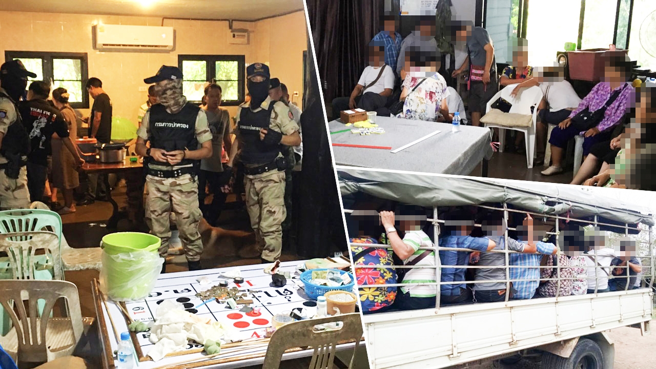 ทหาร-ฝ่ายปกครอง บุกจับบ่อนพนัน เปิดเย้ยตำรวจ กลางเมืองเชียงราย