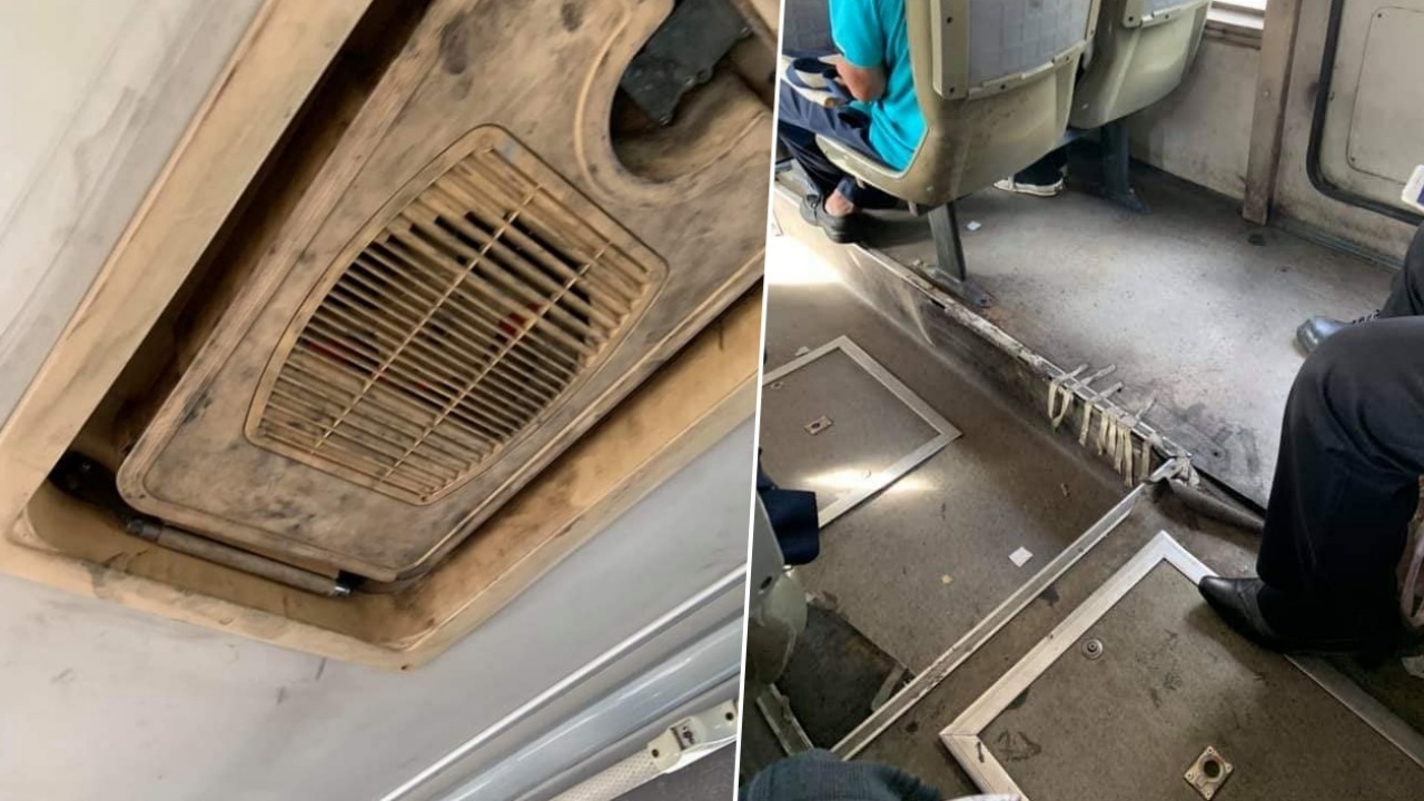 ผู้โดยสารสุดทน แฉภาพรถเมล์ไทยทรุดโทรมหนัก แอร์ดำปี๋ เก้าอี้โยก