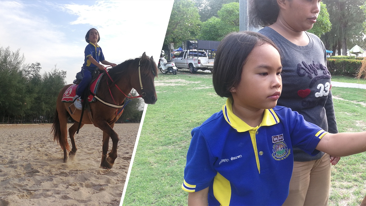 เปิดใจเด็ก ป.2 ควบม้ากลับบ้านหลังเลิกเรียน หัดขี่ตั้งแต่เล็ก จนชำนาญ