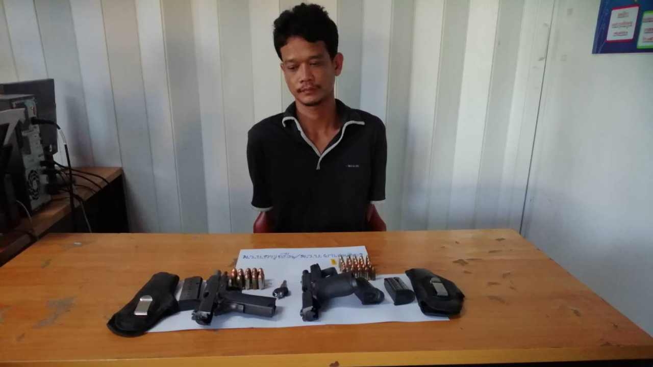 นาทีจับช่างแอร์โหด ฆ่าผัวใหม่อดีตเมีย ปืน2กระบอก หนีเข้าภูเก็ต