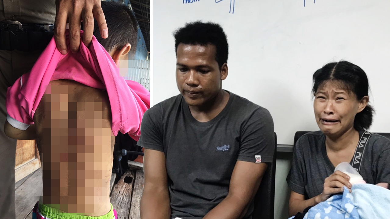 แม่ พ่อเลี้ยง ตีลูกวัย 5 ขวบสุดทารุณ เหตุ"ฉี่-อึ"บนที่นอน