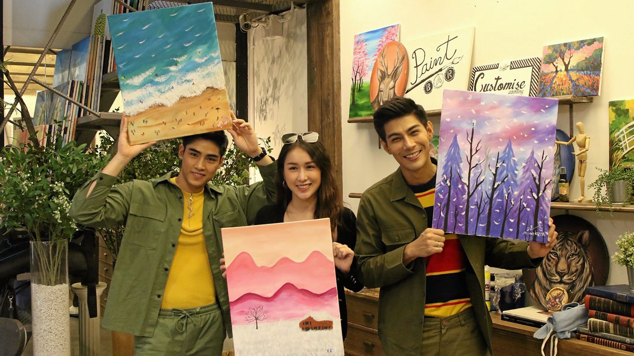 "มังกร-ฟ้าใส-ภูมิ" อวดสกิลเพนต์รูป สุดเนียน...ทำเซียนเหมือนเรียนมา