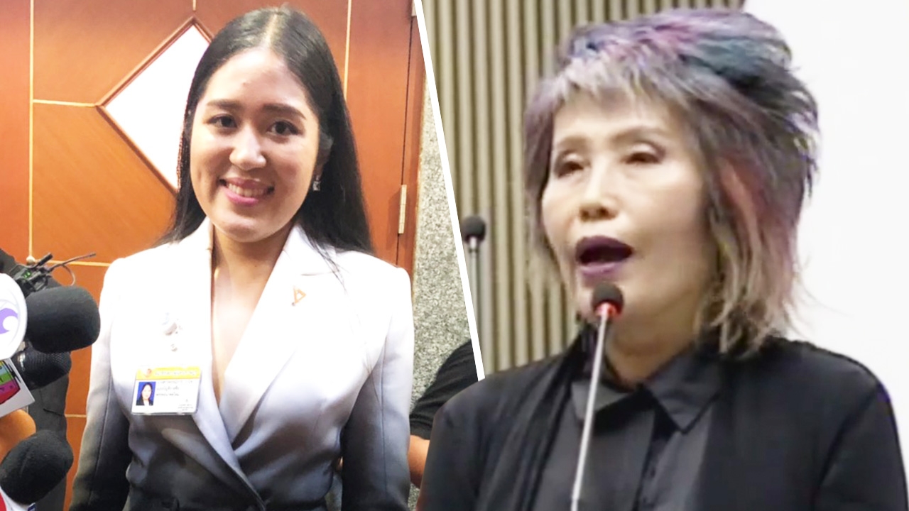 ช่อ พรรณิการ์ ยันชุดสูทถูกกาลเทศะ ย้อนดู คุณหญิงพรทิพย์ ผมม่วงประชุมสภา (คลิป)