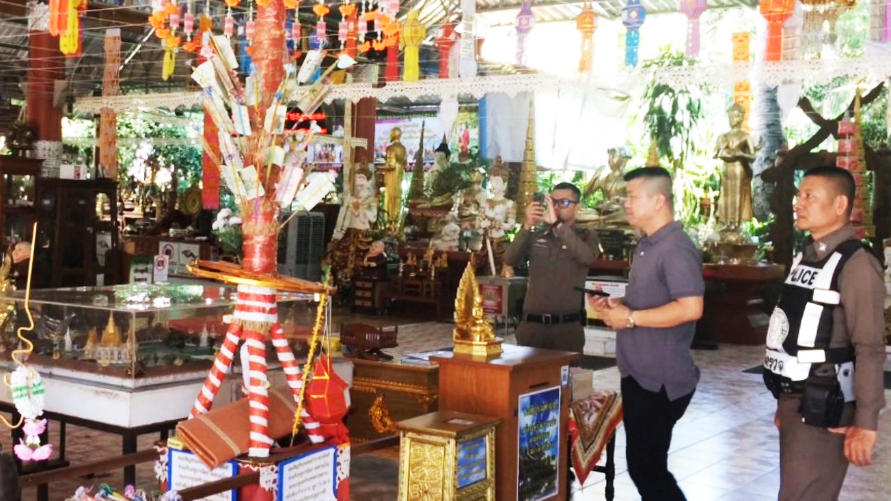 ตร.สารภี เร่งล่าโจรฉกเงินตู้ทำบุญวัดศรีดอนมูล คาดจะได้ตัวเร็วๆนี้ 