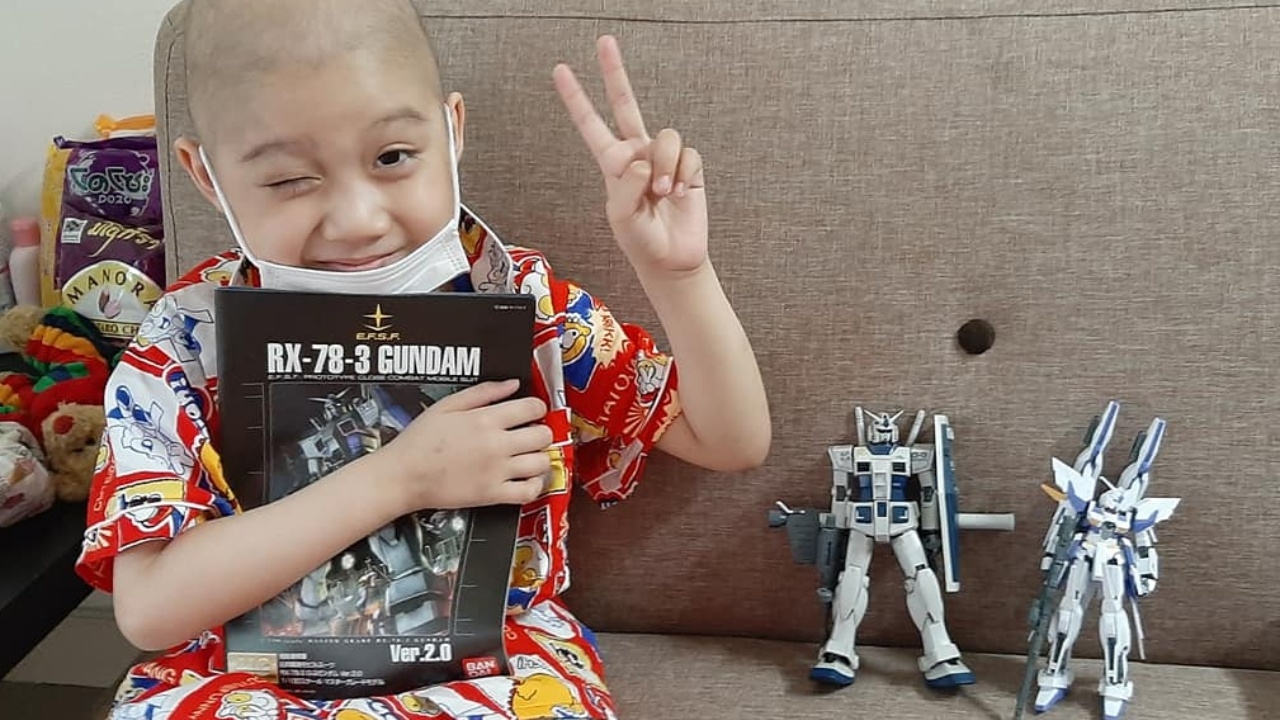 กำลังใจล้นโซเชียล แห่ส่งกองทัพกันดั้ม ให้ "น้องโทบี้" ต่อสู้โรคมะเร็ง