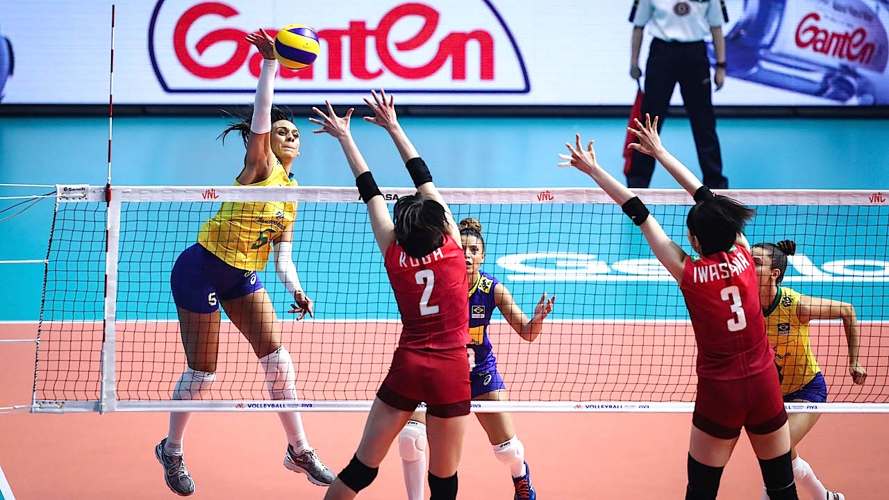 สาวบราซิลไล่ขยี้ญี่ปุ่น 3-1 เซต คว้าชัยศึกลูกยางเนชันส์ลีก