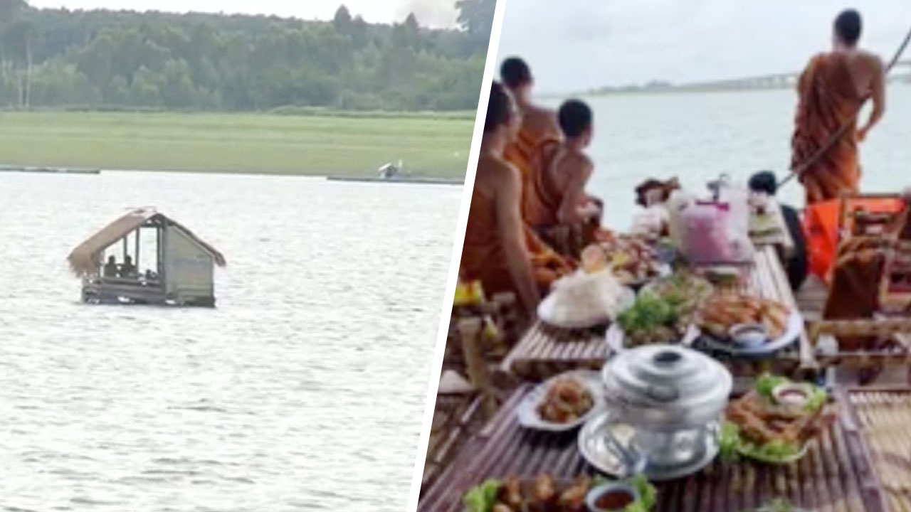 วันหยุดของพวกเรา ชาวเน็ตถามพระสงฆ์ ล่องแพชมไพร ฉันอาหาร ผิดวินัยไหม