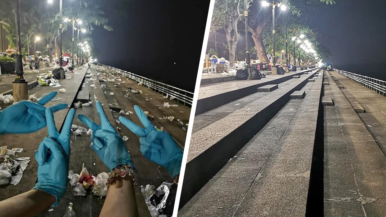 ชื่นชมกลุ่มวัยรุ่น ลุยเก็บขยะหลัง "งานไหลเรือไฟ" เปิดใจทำดีถวายพ่อหลวง