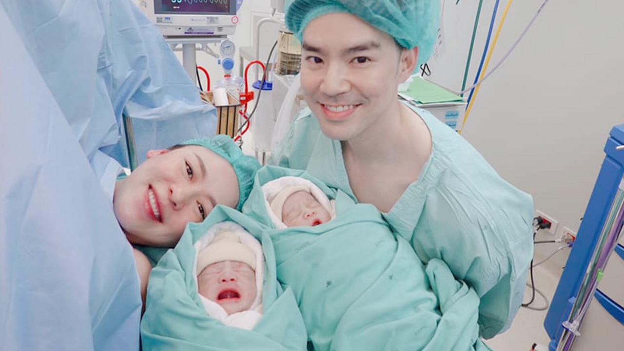 ชมภาพความน่ารัก ลูกชายฝาแฝด บีม กวี  คลอดแล้ว