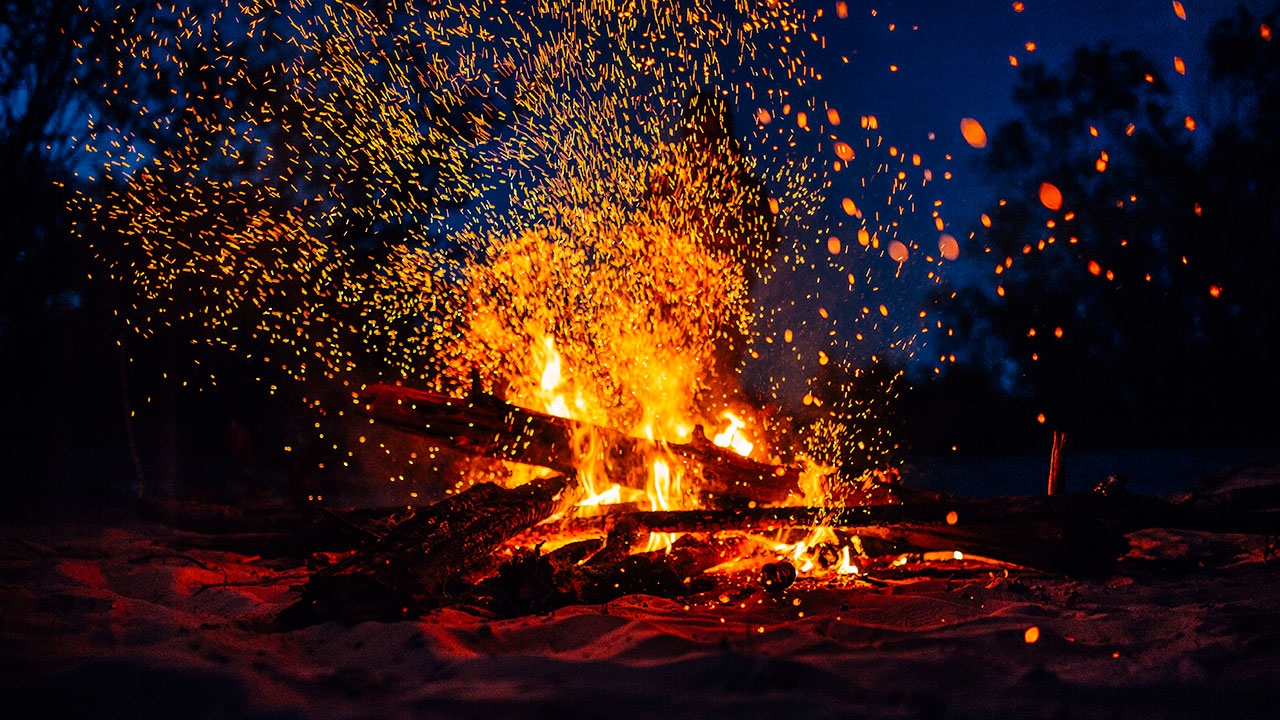 Rake out the fire.