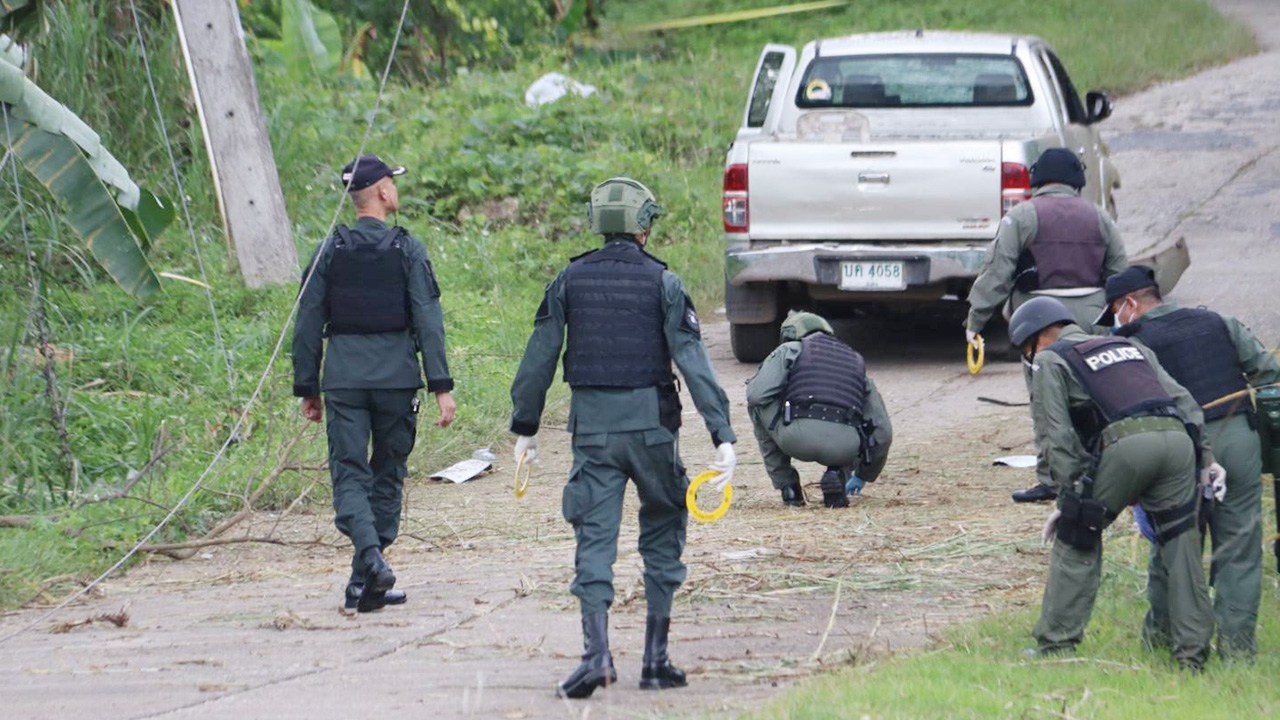 โจรใต้กดบึมรถทหารบันนังสตา หวังดับชุด ฉก.ทพ.33 ทำเจ็บ 4 นาย 