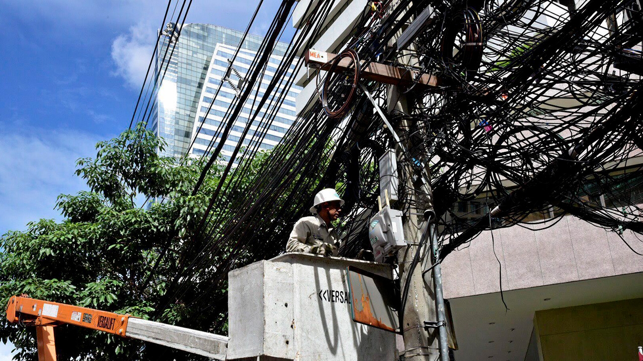 กสทช.หนุนจัดระเบียบสายสื่อสารลงใต้ดิน