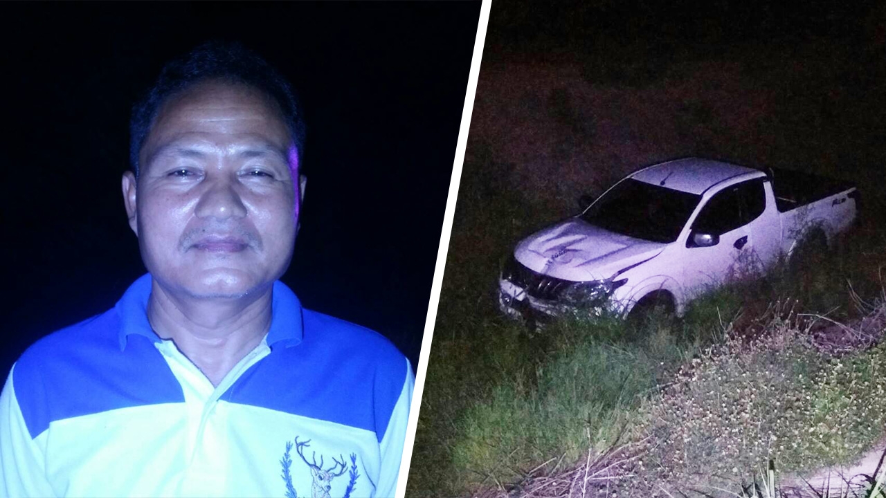 บารมีหลวงพ่อโสธรช่วยชีวิต อดีตนายก ซิ่งกระบะตกคลอง เจ็บแค่ถลอก