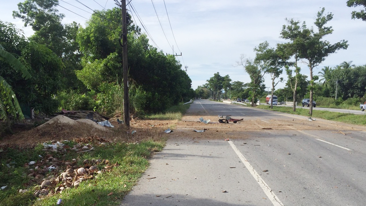 โจรใต้ป่วนนราธิวาส วางระเบิดดักทหารที่ อ.บาเจาะ บาดเจ็บ 3 นาย