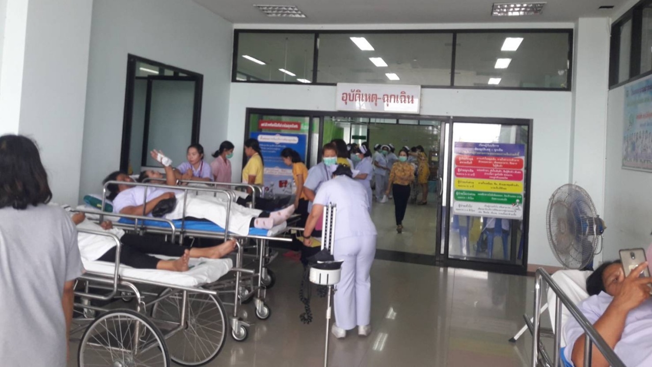 ระทึก แก๊สรั่วโรงงานปากพนังคนงานหนีตาย สูดแก๊สพิษเจ็บกว่าครึ่งร้อย