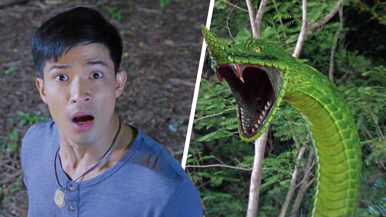 "ตูมตาม" ตะลึงสงครามนาคี "ยีน" แปลงร่างงูยักษ์สู้ "กานดา"