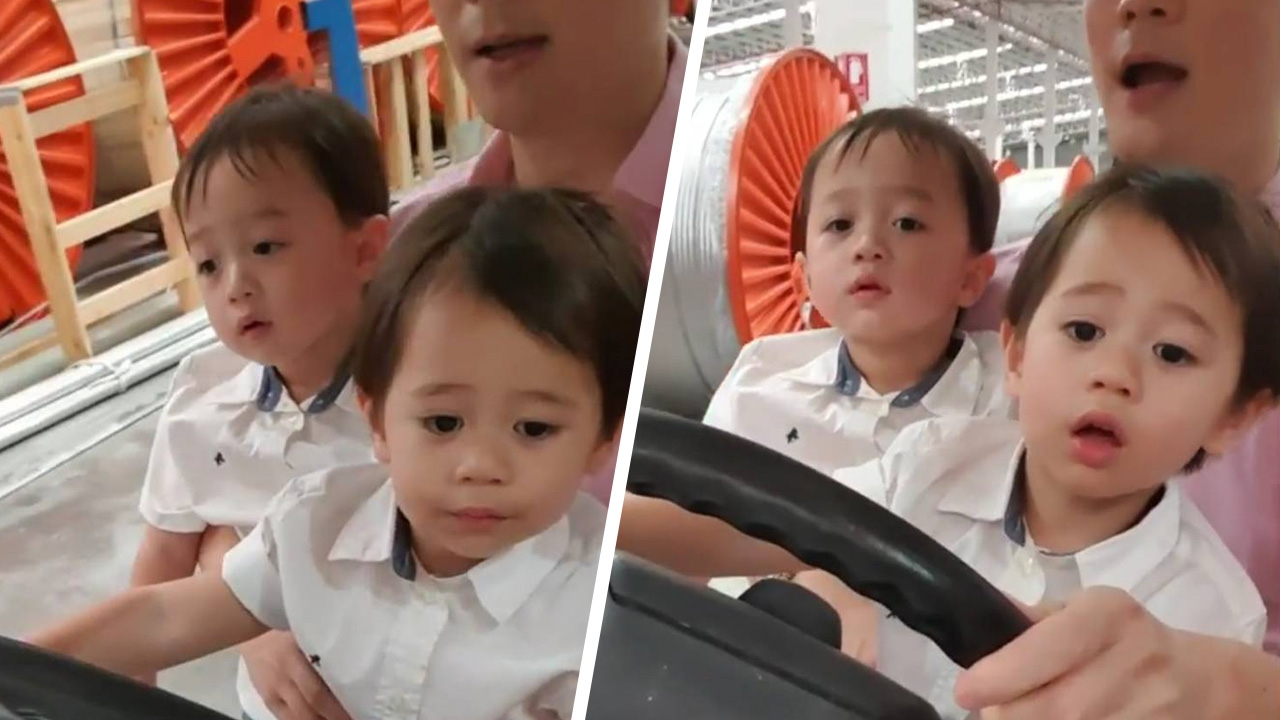 ชมความน่ารักของแฝดน้อย สายฟ้า-พายุ ตาม พ่อน็อต ทัวร์โรงงาน (คลิป)