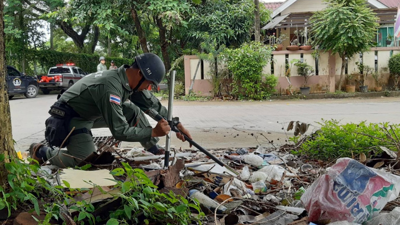 อีโอดีทำลายวัตถุต้องสงสัย ผวาเป็นระเบิดป่วนเมือง ทำแตกตื่นทั้งเชียงราย