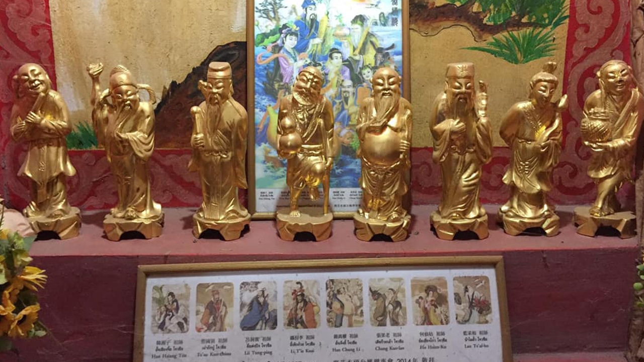 ไม่ใช่ทองคำยังขโมย คนใจบาปลัก "โป๊ยเซียนโจวซือสีทอง" ที่ศาลเจ้าบัวใหญ่