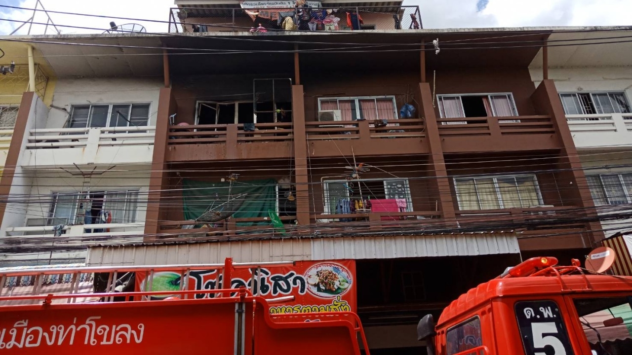 ไฟไหม้ร้านข้าวต้ม หลังตลาดไท ย่างสดหนุ่มพม่าดับ เป็นตอตะโก
