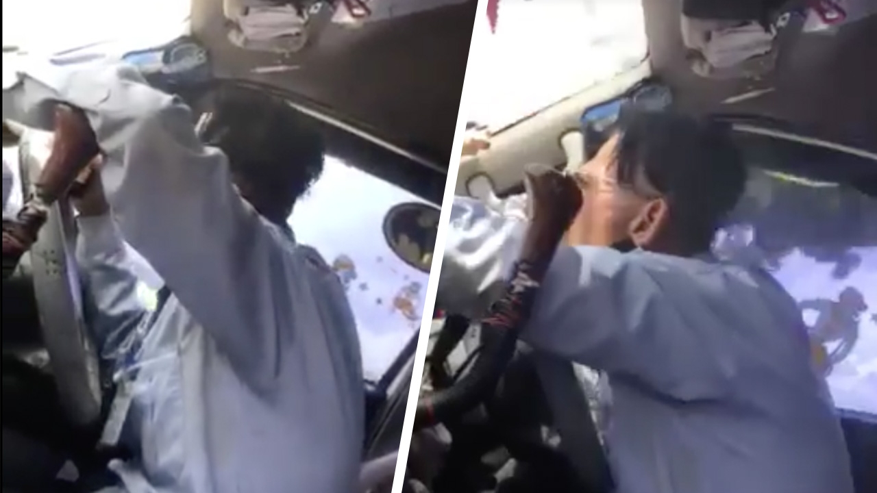 สาวเล่านาที "โชเฟอร์รถตู้" มีอาการประหลาด ต้องทนนั่งผวามาตลอดทาง (คลิป)