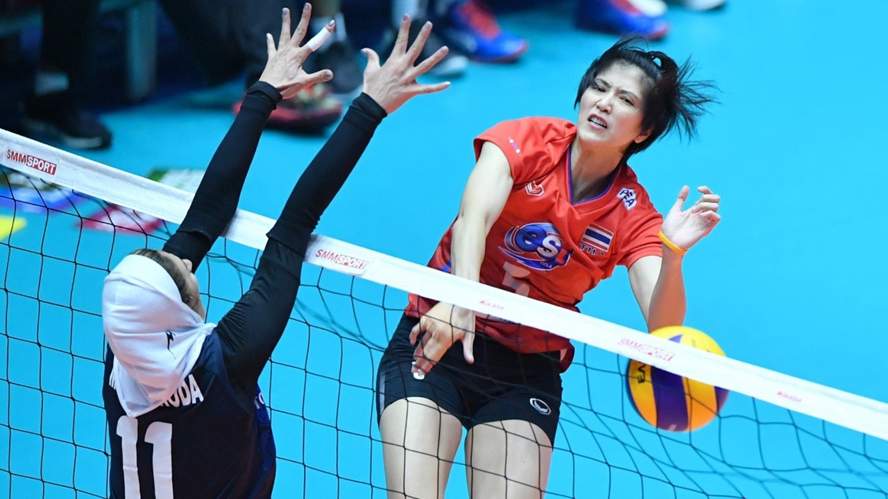 สาวไทยตบเฉียบต้อนอิหร่าน 3-0 เซต ศึกชิงแชมป์เอเชีย 