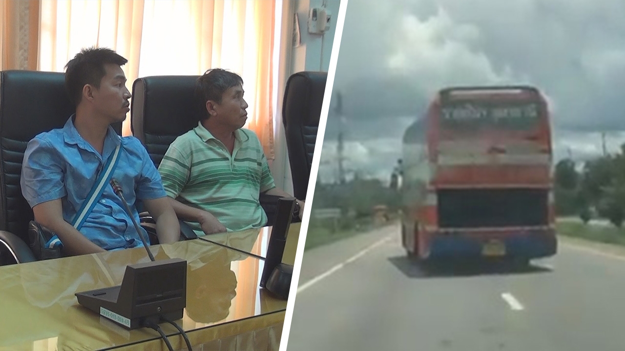 ขนส่งอุดรฯ ฟันโทษบัสซิ่งแหนบหลุดจนรถเอียง ปรับ 1 หมื่น พักวิ่งรถ 5 วัน