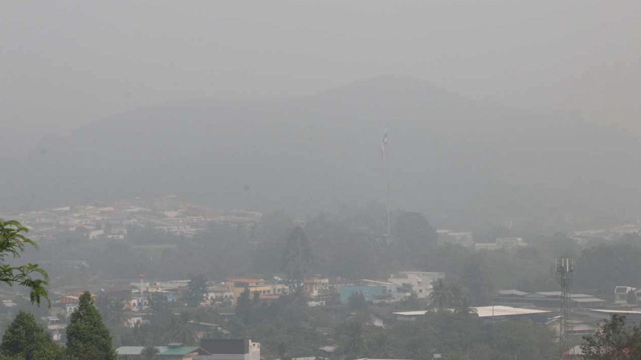 ควันไฟป่าอินโดฯปกคลุมภาคใต้ ฝุ่นละอองเข้มข้น แดดส่องไม่ถึงพื้น 