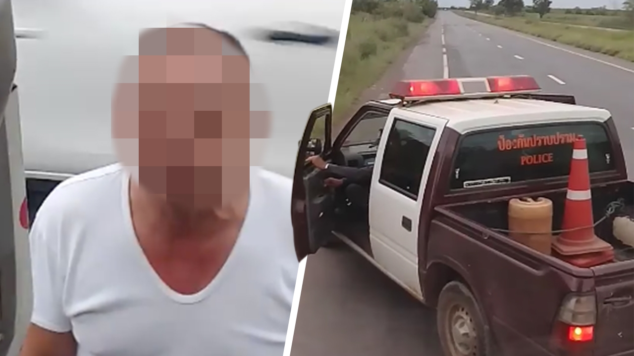 ตร.แต่งกายครึ่งท่อน ขอแจง หลังโดนถ่ายคลิปประจานทำร้ายหนุ่มรถบรรทุก