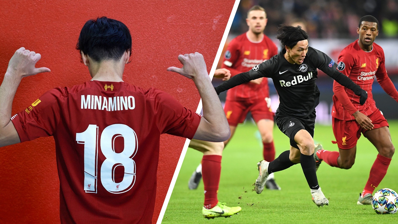 ย้อนชมฟอร์ม "มินามิโนะ" เกมดวลลิเวอร์พูล ยิงประตูต่อหน้าคลอปป์ (คลิป)